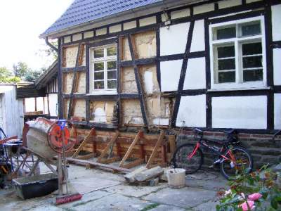 In der ersten Hälfte des Projekts steht die Schalung,Beton ist schon